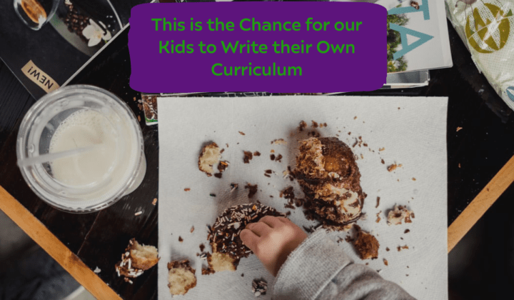 This is the Chance for our Kids to Write their Own&nbsp;Curriculum